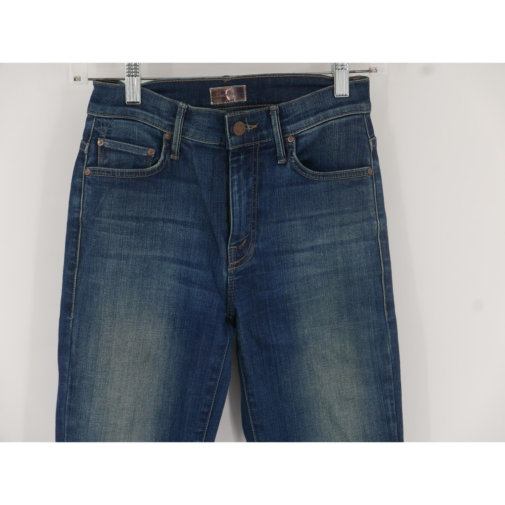 Mother High Waisted Looker Jeans Blue Medium Wash Skinny Women's 23 24x30 Denim